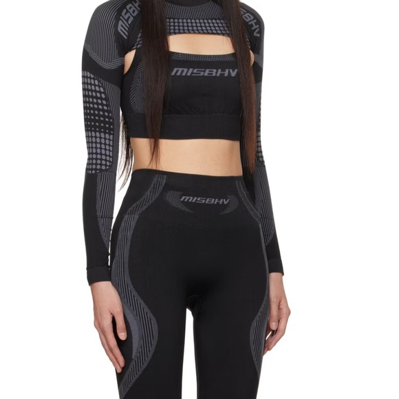 MISBHV Logo Printed Performance Shrug Sport Top L/XL new - Picture 2 of 8